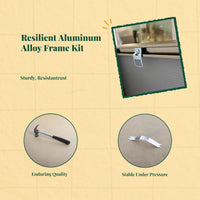 Aluminum hook for secure wall mount