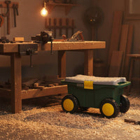 Rolling Tool Box Large Capacity Wheeled Tool Box Heavy Duty Wheels for Car Trunk