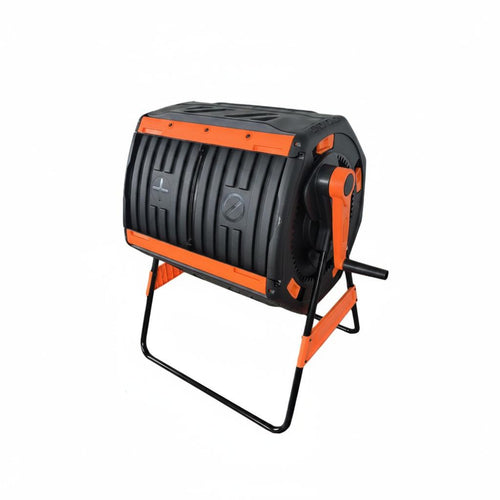 200 L Rotating Compost Tumbler Large Capacity Outdoor Storage Air Vents for Yard