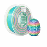 PLA Material 3D Printer Filament Silk Gradient, Consumables Rainbow for FDM, 1.75mm 1kg Spool
