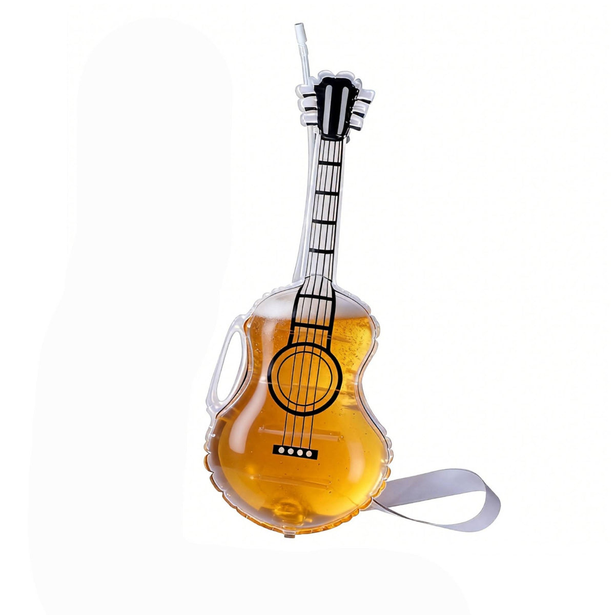 Beer Bottle Guitar Toy Transparent Musical Instrument Prop Lightweight Accessory for Partygoers, Costume Parties, Concerts