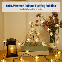 Solar Flower Waterproof LED Lights for Garden, Patio, Balcony, Tree Hanging, Ambience Decor