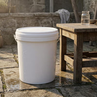 Round Honey Bucket with Lid Smooth 25 L Water Bucket For Storage Reusable