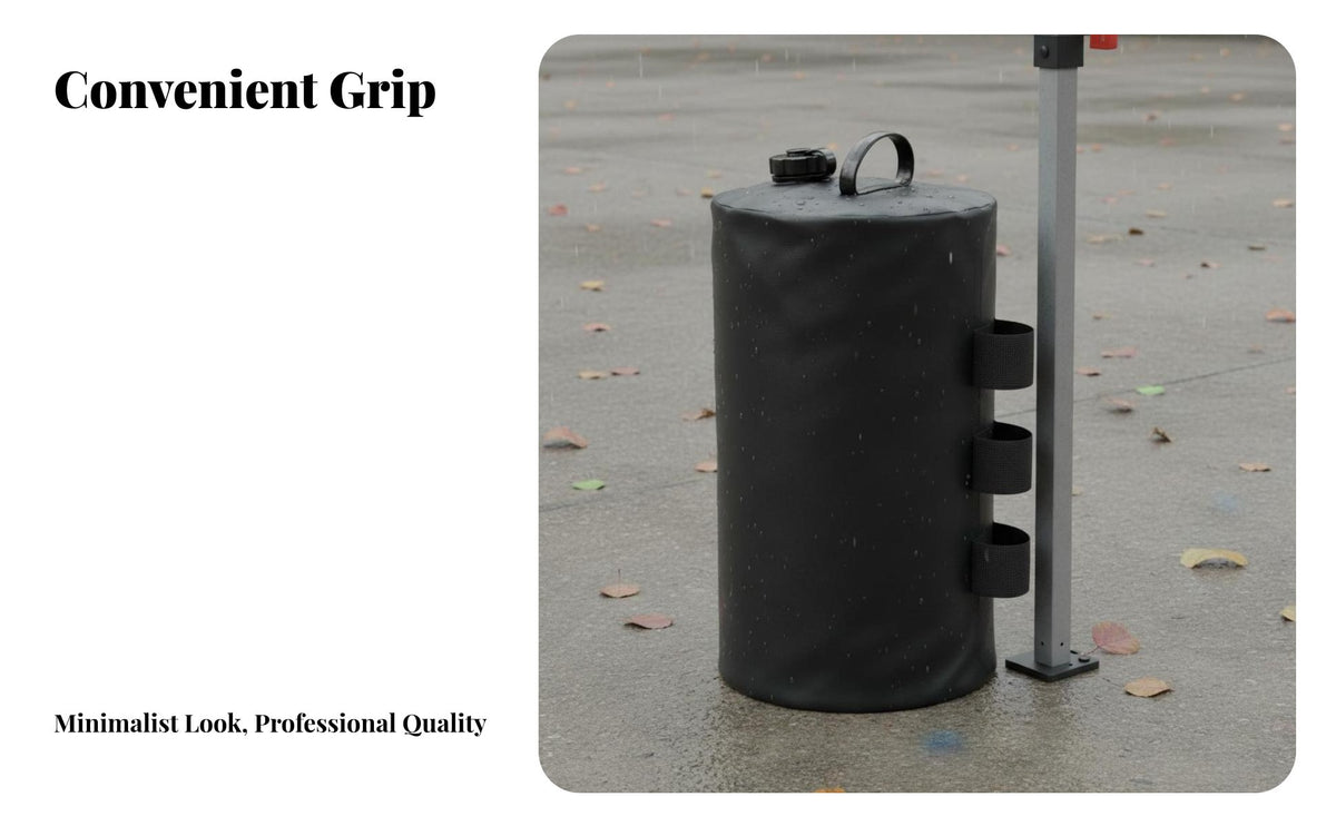 Water Weight Bag Windproof Fillable Weight Bag Waterproof Tent Leg Anchor for Event Vendors, Campers, Camping, Garden, Market