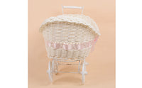 Tricycle Flower Basket Pink Home Decor Woven for Display