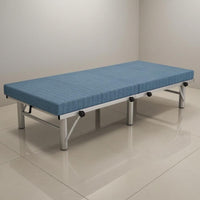Foldable Bed Folding Bed Frame Dense-Cushion Foam Rest Furniture for Guest Accommodation