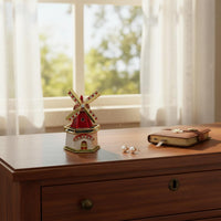 Dutch Mill Box Compact Home Decoration Fading Resistant