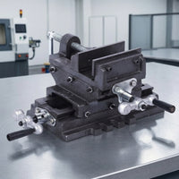 Cross-Slide Machine Vise Rigid Cross Slide Vise Precision for Machinists, Woodworkers, Drill Press