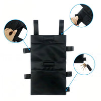 Crutch Storage Bag, Portable Black Oxford Cloth, Handbag Style