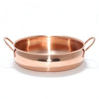 Hot Pot with Double Handles Induction-Ready Copper Pot with Handles Even Heating Cookware for Home Cooks
