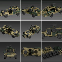 1/64 1/72 1/87 1/160 路虎战术侦察越野车 已上色，汽车模型