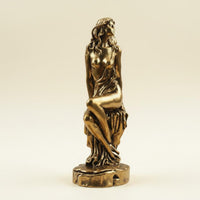 Bronze Deity Figurine Handmade Classical Female Sculpture for Office, Desktop