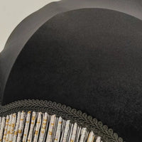 Black Velvet Lampshade Decorative Tassels Tassel Fringe Shade Soft Texture