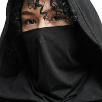 Black Hooded Cloak, Grim Reaper Cape Long, Halloween Cosplay Costume, Fancy Dress Accessory, Robe - Image 7