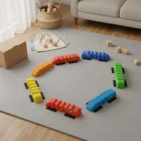 Develops Coordination Stepping Stones Fun and Engaging Stepping Stones Playset Sturdy Construction Rainbow Balance Blocks Parent-Child Interaction for Preschoolers, Toddlers, Kindergarten, Daycare, Home