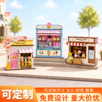 Wooden DIY Mini Shop Model Kit for Craft Enthusiasts