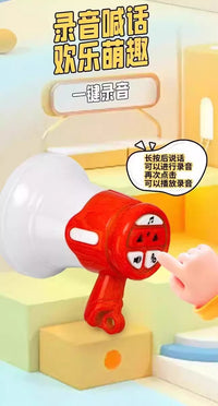 大声公喇叭迷你小喇叭扬声器儿童玩具可录音手持喊话扩音器钥匙扣