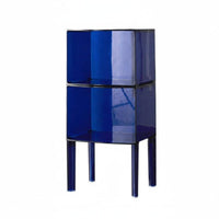 Transparent Design Clear C-Table Nordic Aesthetic Nightstand Minimalist design Home Furnishing Multi-Functional for Apartment Dwellers, Homeowners, Living Room, Bathroom, Small Spaces, Entryway