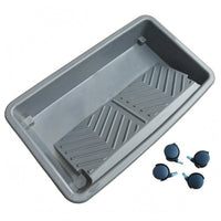 20-Inch Paint Roller Tray Raised Rim Painting Supply Molded