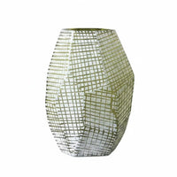 Engraved Glass Vase Modern Decorative Glass Vase Transparent Home Decor for Flower Arrangement, Table Display
