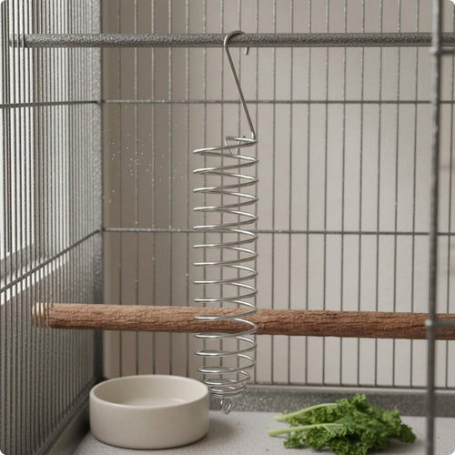 Stainless Steel Bird Feeder Self-Draining Hanging Bird Feeder Powder Coated