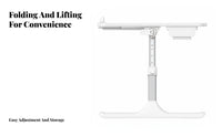 Foldable Laptop Table Height Adjustable Bed Tray Multi-Functional for Sofa, Kids