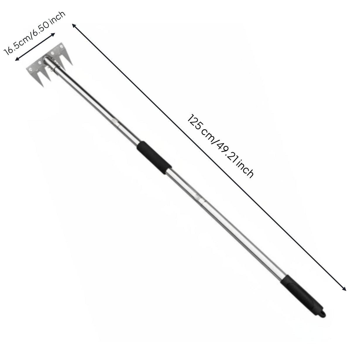 Detachable Garden Weeder Replaceable Long Handle Action Hoe Heavy Duty