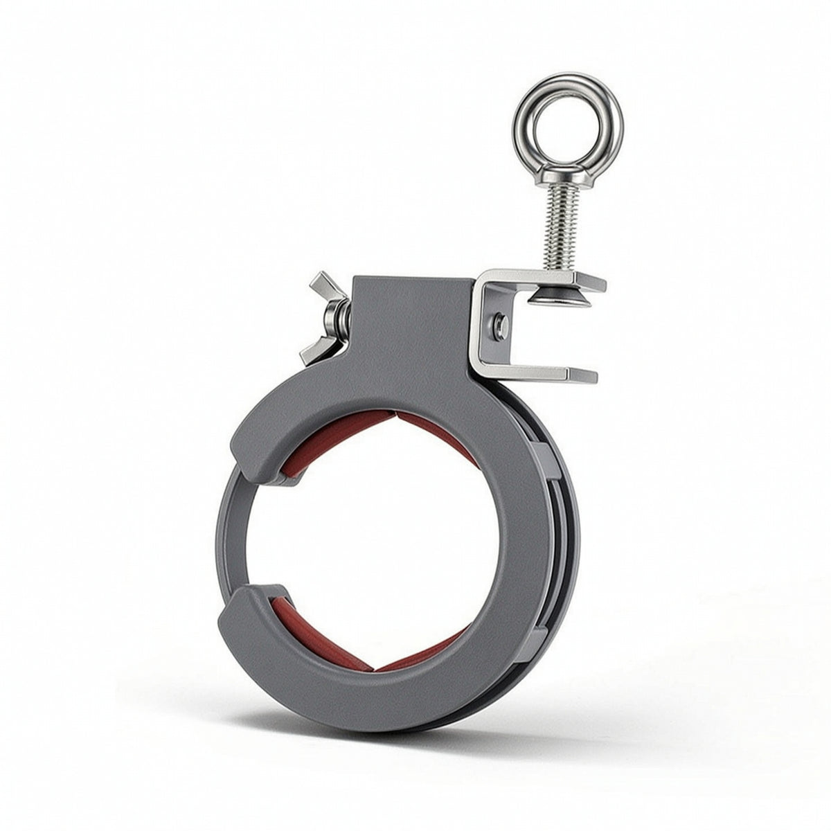 Anti-Drop Pulley with Clamp Bracket Adjustable Cable Guide Pulley Industrial Smooth-Rolling for Installers