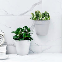 Plant Pots and Hanging Basket for Outdoor Decor, Single Flower Pots and Wall Planter, Wall Mounted Fence Planters, Small Indoor Planter