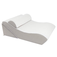 Wedge Cushion with Support Pillow Removable Cover Triangular Backrest Pillow