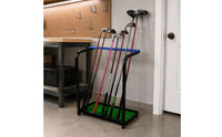 Golf Club Storage Steel Construction Frame Golf Club Display Stand Floor Standing Athletic Gear for Practice Range