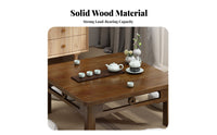 Sturdy Wood Square floor seating Table Low height Design Floor Desk Multi-Purpose Household Furniture Traditional design for Tea Lovers, Meditators, Bay opening, Living Room, Bedroom, Meditation Space
