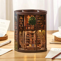 Book Nook with Light Lighted Toy Decorative for Crafters