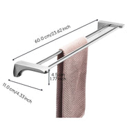 Matte black stainless steel towel rack