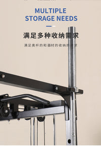 杠铃杆挂架健身器材上墙收纳架子家用腰带跳绳弹力带墙体安装挂钩