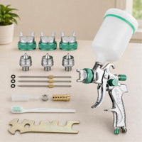 HVLP Multi-Nozzle Upper-Reservoir Feed Versatile Sprayer for Painters, Hobbyists, Automotive Painting, Car Refinishing, Workshop