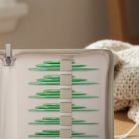 Flexible Interchangeable Circular Knitting Needle Set Zippered Knitting with Cables Compact Smooth for Crafters, Travel