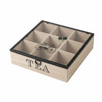 Tea Storage Box Woodwork Finish Wooden Tea Box Decorative Home Decor for Living Room