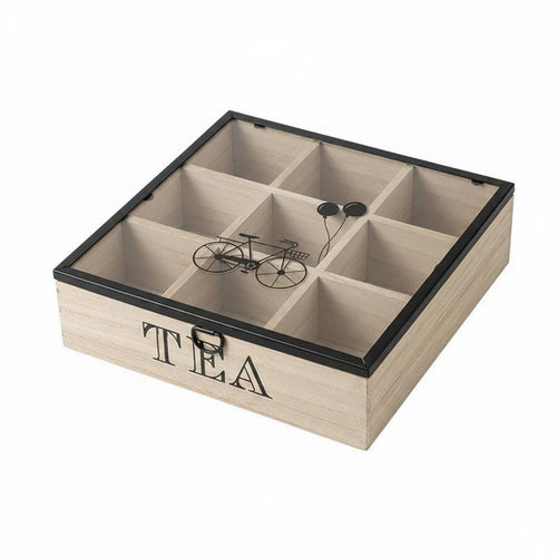 Tea Storage Box Woodwork Finish Wooden Tea Box Decorative Home Decor for Living Room