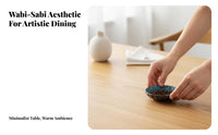 Flower-Shaped Ceramic Plate, Wasabi Dish, Minimalist Japanese Tableware