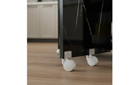 Multi-Functional Folding Dining Table with Wheels Movable Mobile Kitchen Table with Storage Sturdy Structure Household Furniture for Apartments