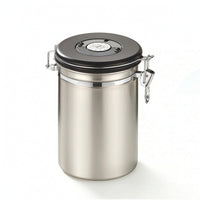 Coffee Canister with Scoop Sealed Coffee Canister High Quality for Pantry