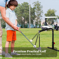 360° Rotation Golf Swing Practice Aid Stand Height Adjustable Golf Swing Practice Aid Long-Lasting for Beginners, Coaches, Outdoor, Backyard