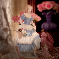European Style White Porcelain Figurine Home Decor