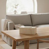 Stone Look Tissue Box Cover Minimalist Stone Look Tissue Box Easy to Clean Household Decor for Living Room, Desk