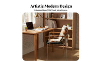 Metal Frame Armchair Modern & Design Dining Chair Versatile Use Ergonomic Design for Adults, Living Room, Home Office