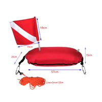 Spearfishing Buoy High Visibility Dive Buoy with Flag Long-Lasting