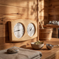 Sauna Thermometer Hygrometer Accurate Reading Wood Sauna Gauge Clear Display Measurement Tool for Spa
