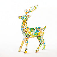 Deer Figurine Tabletop Animal Statue Sculpted for Beverage Cabinet