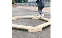 Wooden Balance Bridge Coordination Training Balance Bridge Toy STEM Children's Activity Equipment for Indoor Playroom